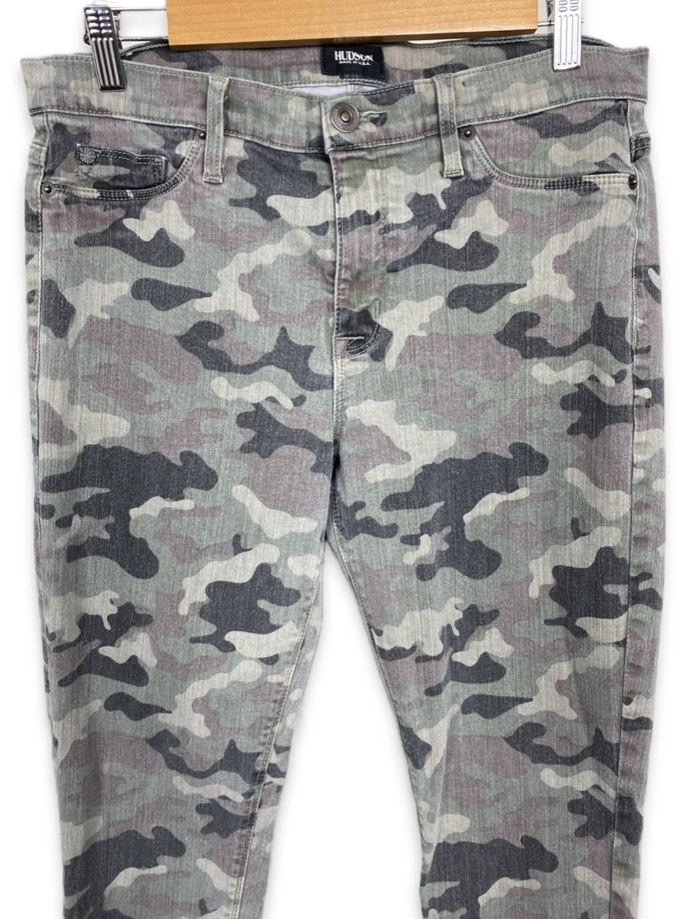 Hudson Jeans Camo Skinny Jeans Made in USA Women’s Stretch Denim - Picture 3 of 10